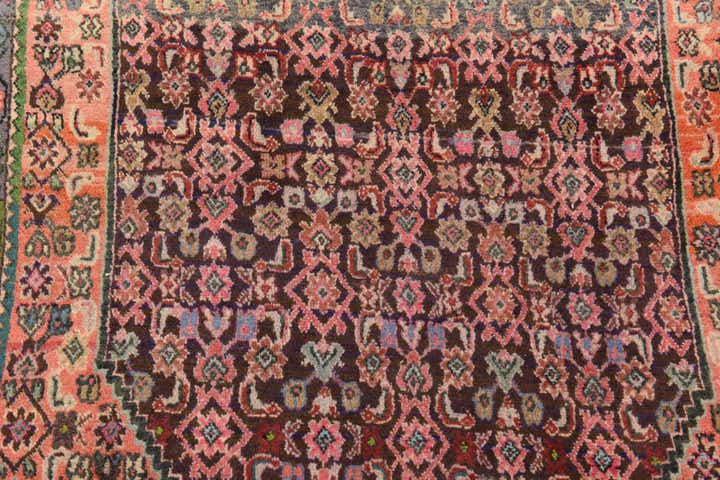 4' 7 x 9' 9 Hand Knotted Bidjar Persian Wool Runner Rug