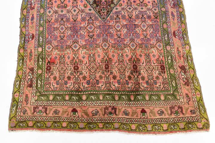 4' 7 x 9' 9 Hand Knotted Bidjar Persian Wool Runner Rug