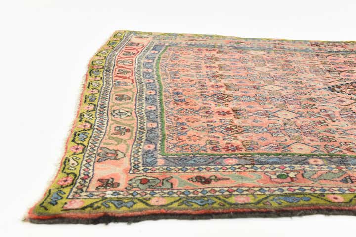 4' 7 x 9' 9 Hand Knotted Bidjar Persian Wool Runner Rug