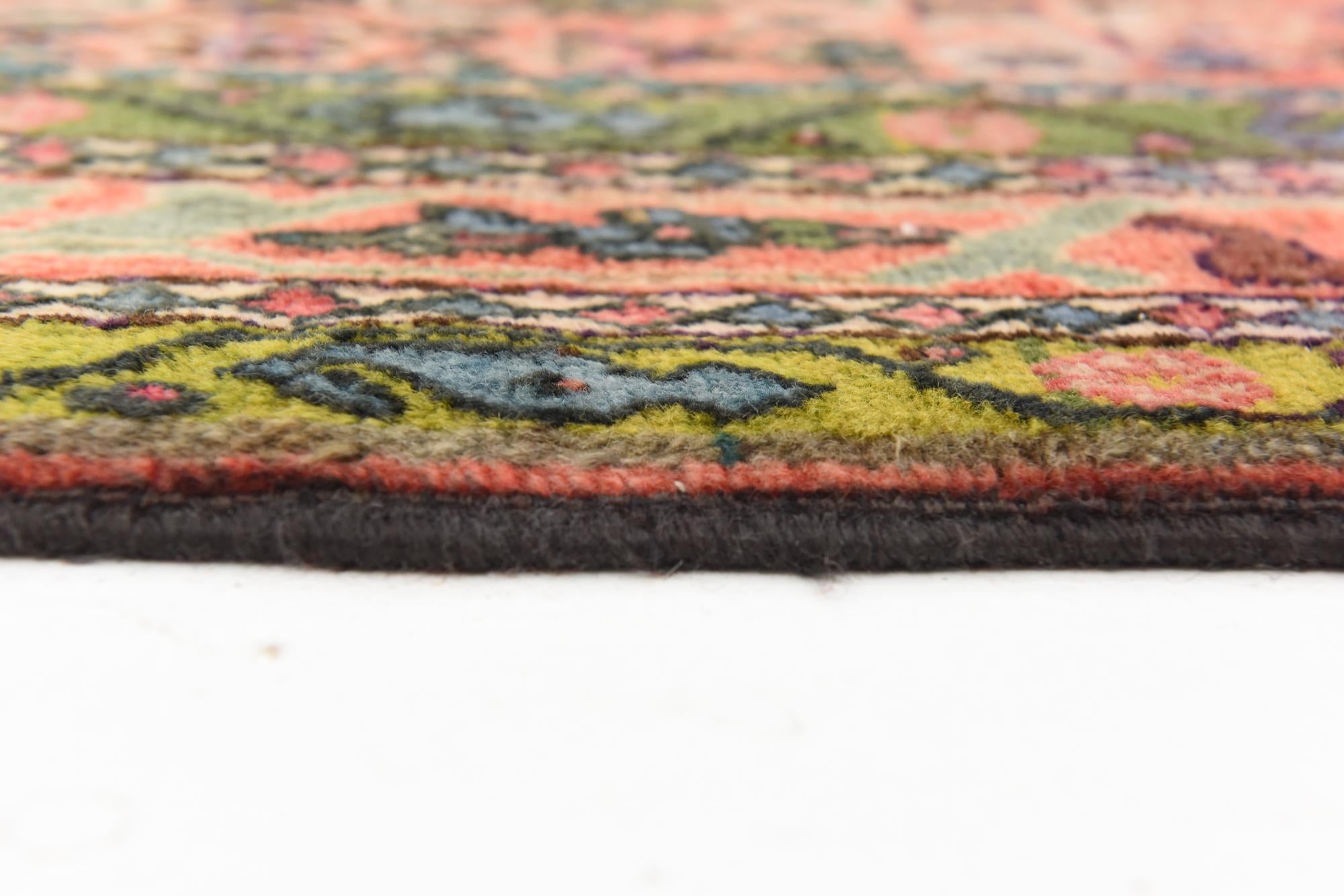 4' 7 x 9' 9 Hand Knotted Bidjar Persian Wool Runner Rug