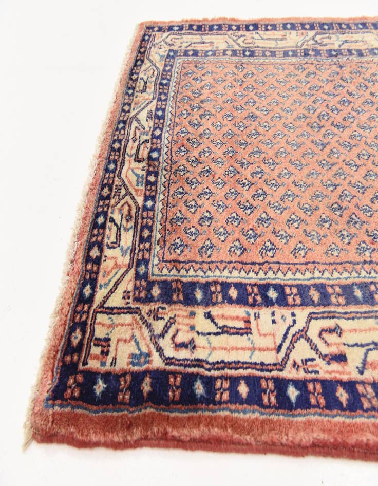 Detail image of 3' 7 x 10' 5  Hand Knotted Botemir Persian Wool Runner Rug