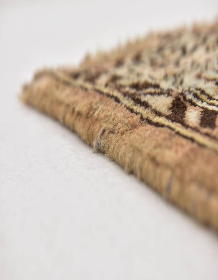 Detail image of 3' 8 x 10' 4 Hand Knotted Botemir Persian Wool Runner Rug