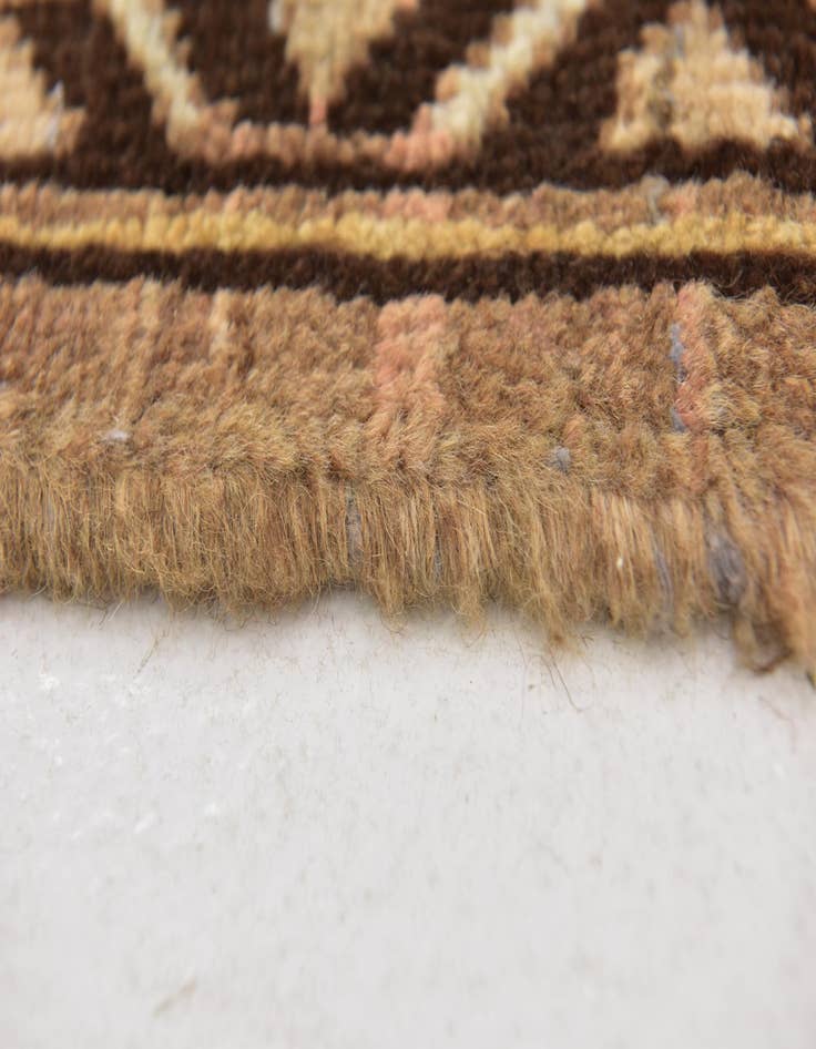 Detail image of 3' 8 x 10' 4 Hand Knotted Botemir Persian Wool Runner Rug