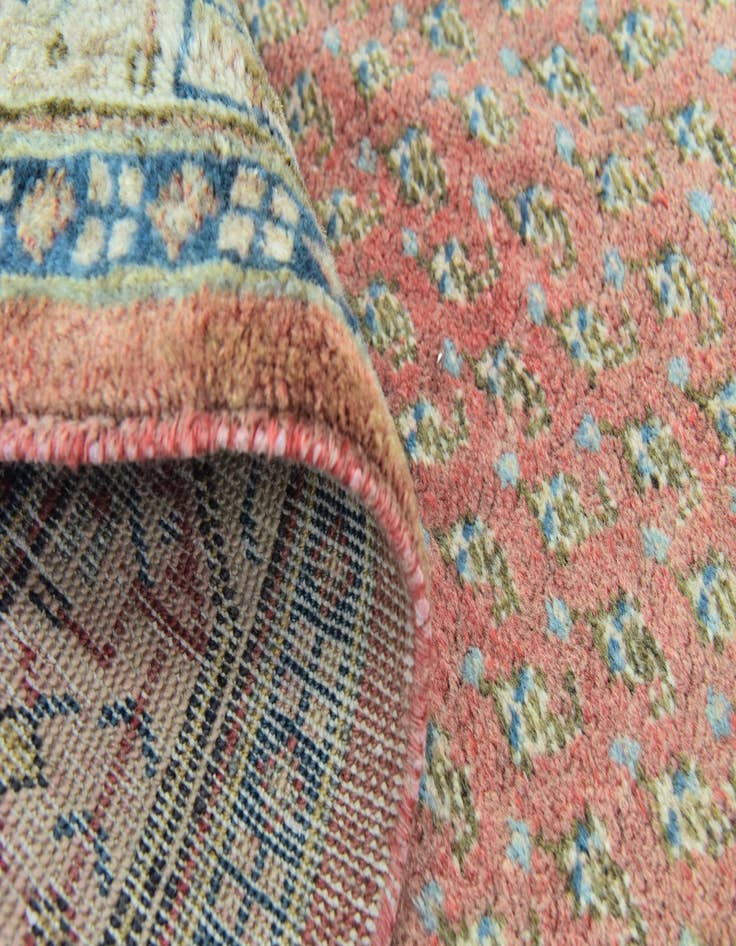 Detail image of 3' 8 x 10'  Hand Knotted Botemir Persian Wool Runner Rug