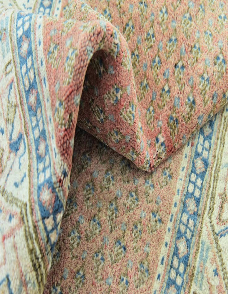 Detail image of 3' 8 x 10'  Hand Knotted Botemir Persian Wool Runner Rug