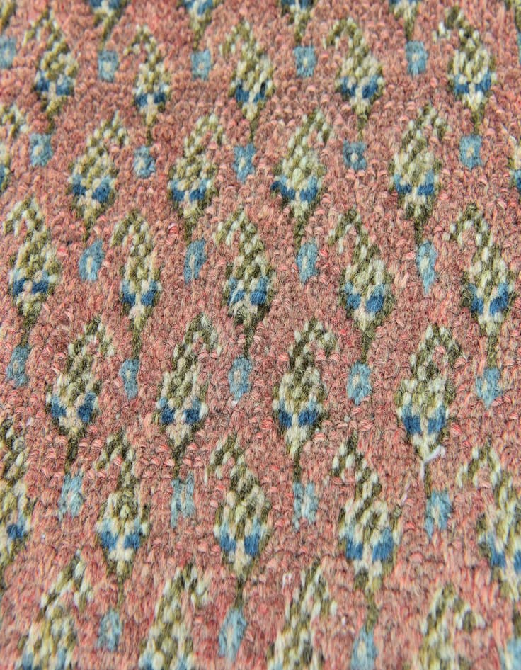 Detail image of 3' 8 x 10'  Hand Knotted Botemir Persian Wool Runner Rug