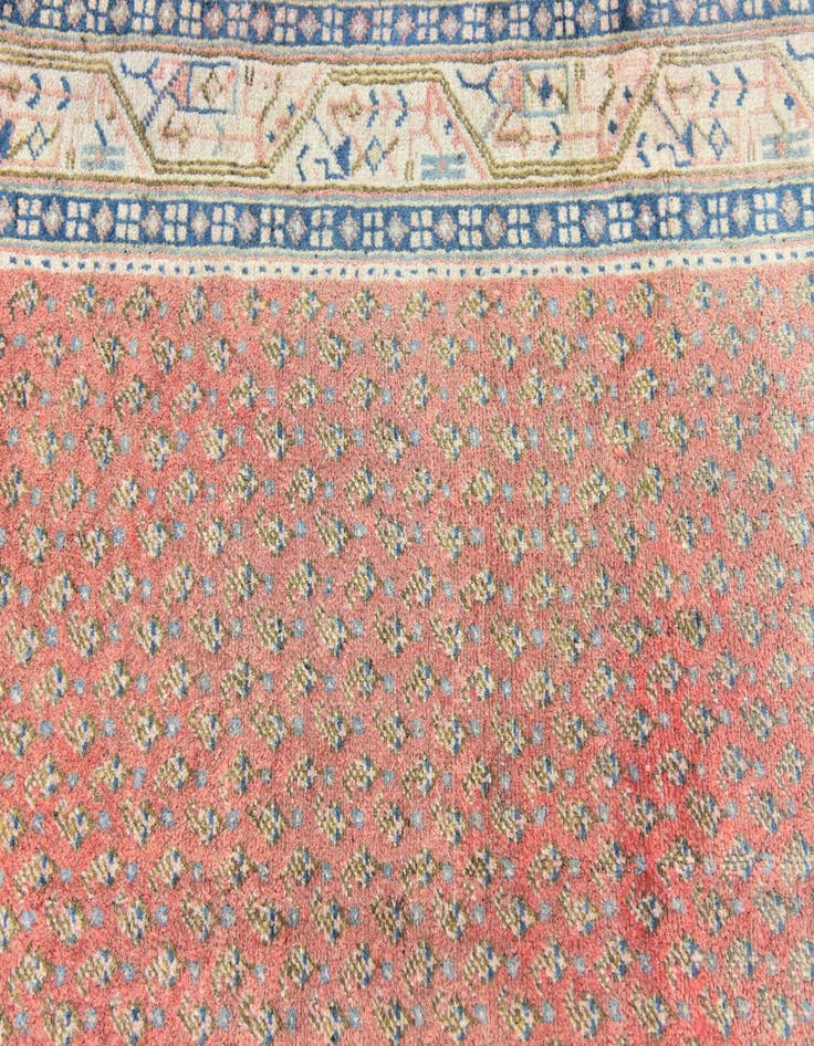 Detail image of 3' 8 x 10'  Hand Knotted Botemir Persian Wool Runner Rug