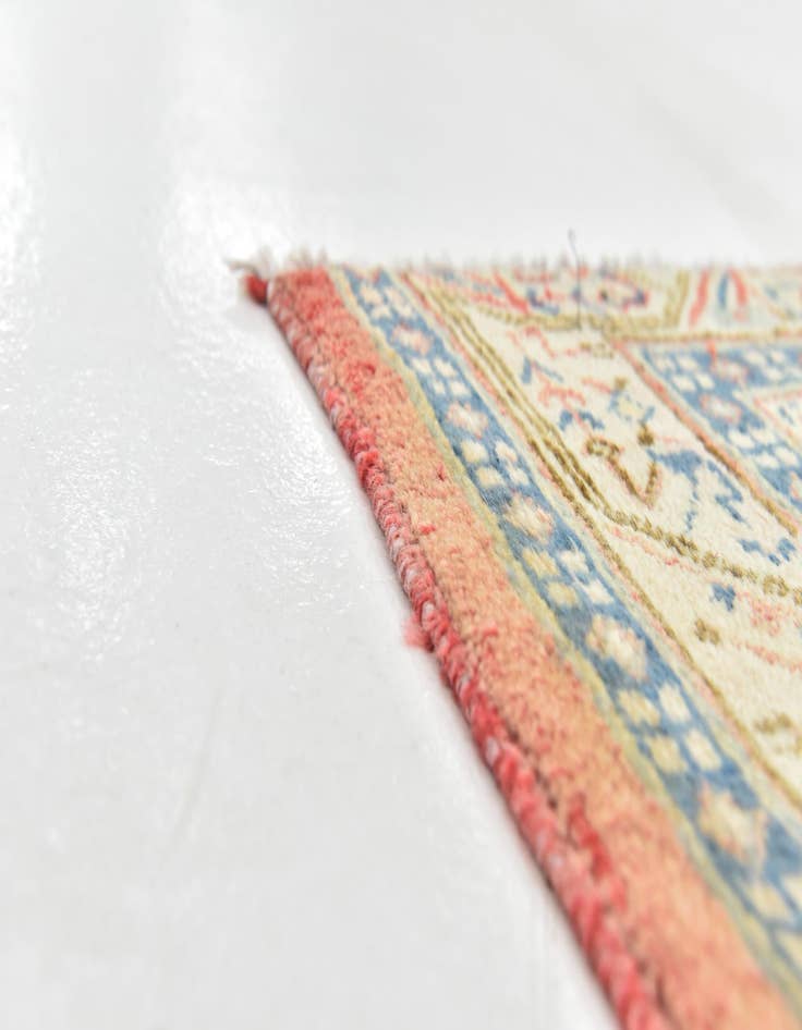 Detail image of 3' 8 x 10'  Hand Knotted Botemir Persian Wool Runner Rug