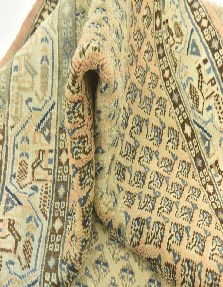 Detail image of 4' 7 x 10' 10  Hand Knotted Botemir Persian Wool Runner Rug