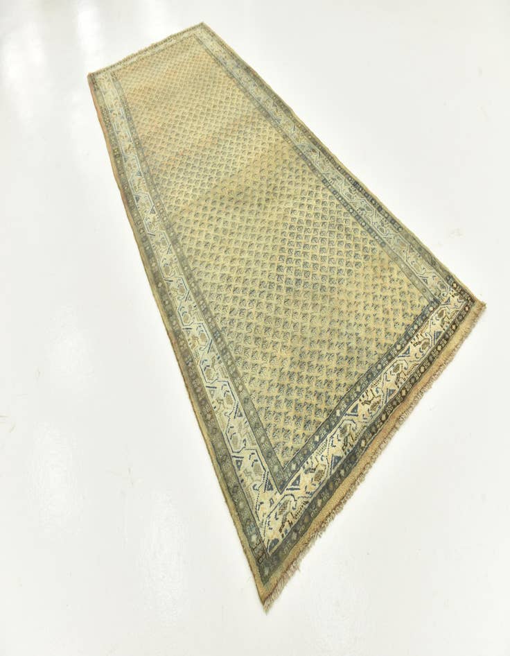 Detail image of 4' 7 x 10' 10  Hand Knotted Botemir Persian Wool Runner Rug