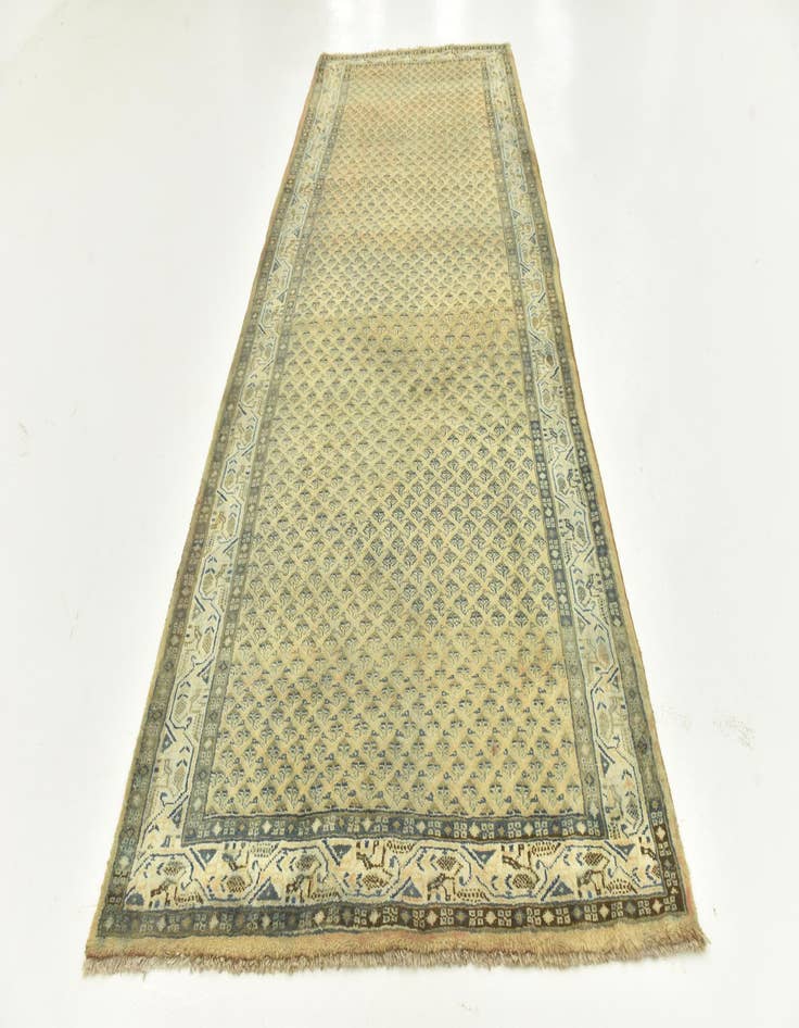 Detail image of 4' 7 x 10' 10  Hand Knotted Botemir Persian Wool Runner Rug