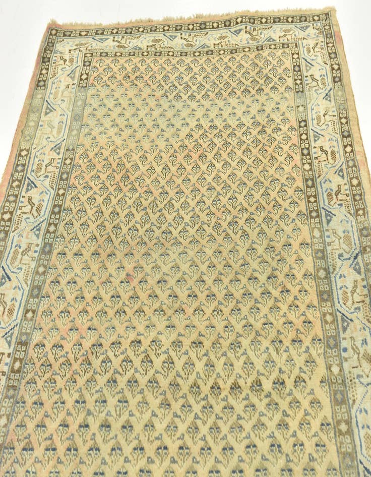 Detail image of 4' 7 x 10' 10  Hand Knotted Botemir Persian Wool Runner Rug