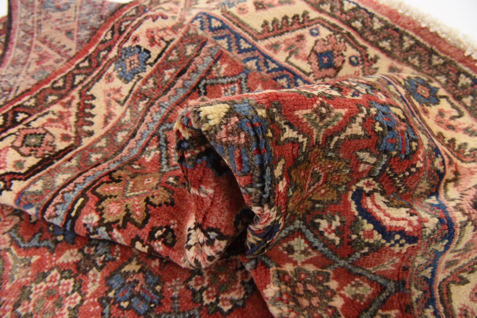 3' 10 x 9' 9 Hand Knotted Farahan Persian Wool Runner Rug