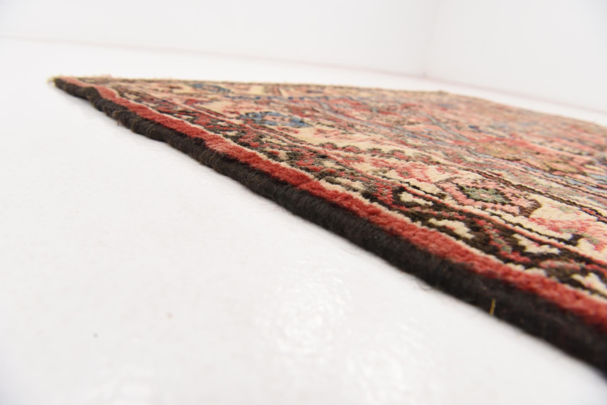 3' 10 x 9' 9 Hand Knotted Farahan Persian Wool Runner Rug