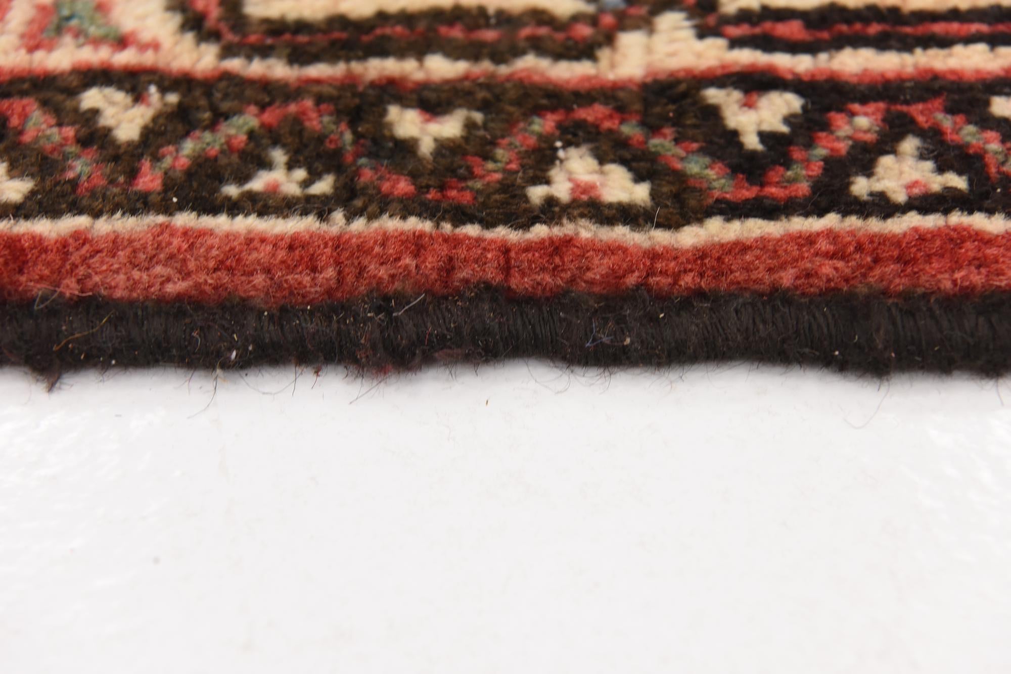 3' 10 x 9' 9 Hand Knotted Farahan Persian Wool Runner Rug