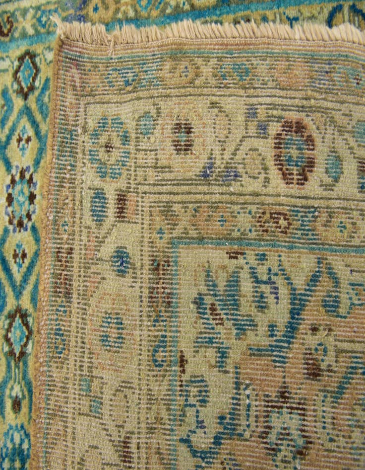 Detail image of 3' 7 x 10' Hand Knotted Farahan Persian Wool Runner Rug