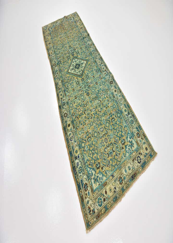 3' 7 x 10' Hand Knotted Farahan Persian Wool Runner Rug