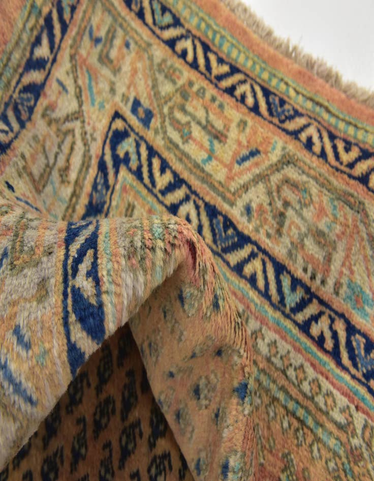 Detail image of 3' 6 x 10' 2 Hand Knotted Farahan Persian Wool Runner Rug