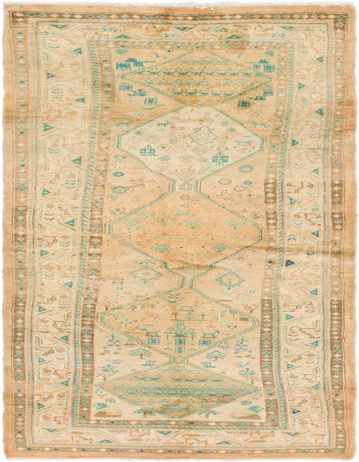 3' 5 x 10' Hand Knotted Farahan Persian Wool Runner Rug