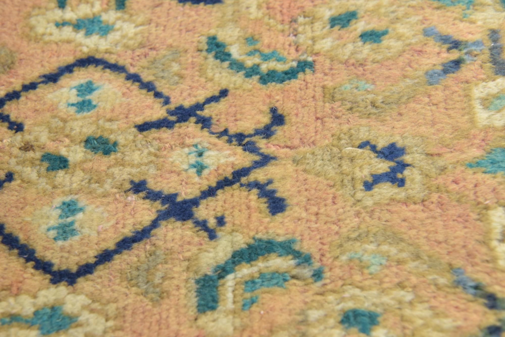 4' 9 x 9' 7 Hand Knotted Farahan Persian Wool Runner Rug