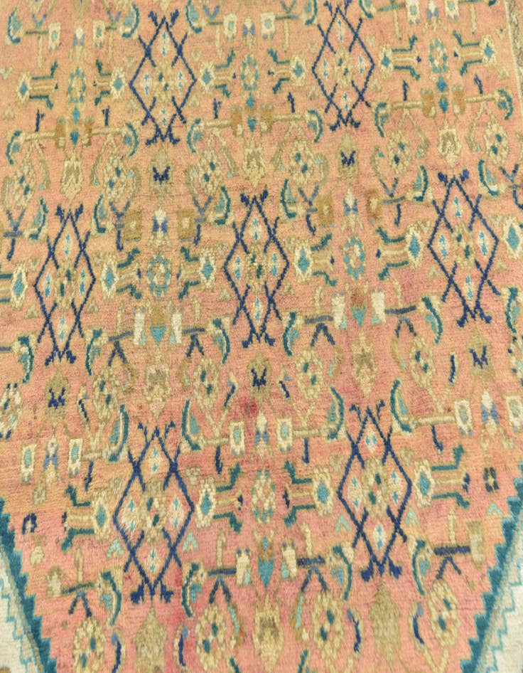 Detail image of 4' 9 x 9' 7  Hand Knotted Farahan Persian Wool Runner Rug