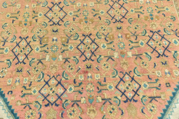 4' 9 x 9' 7 Hand Knotted Farahan Persian Wool Runner Rug
