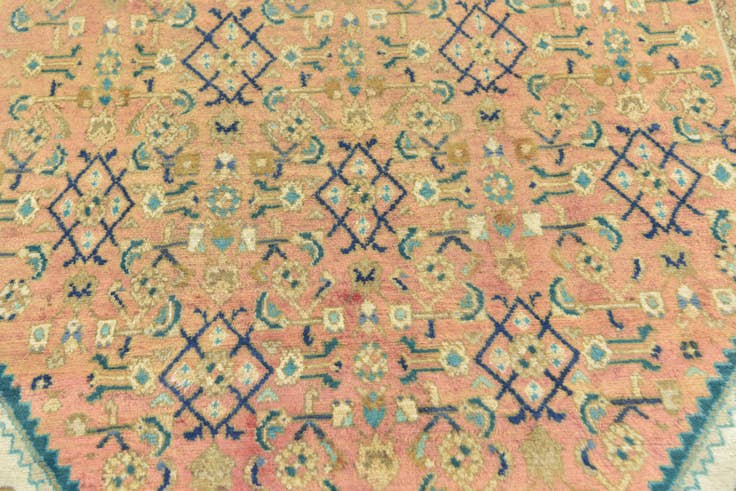 Detail image of 4' 9 x 9' 7 Hand Knotted Farahan Persian Wool Runner Rug