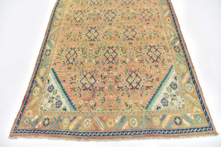 4' 9 x 9' 7 Hand Knotted Farahan Persian Wool Runner Rug