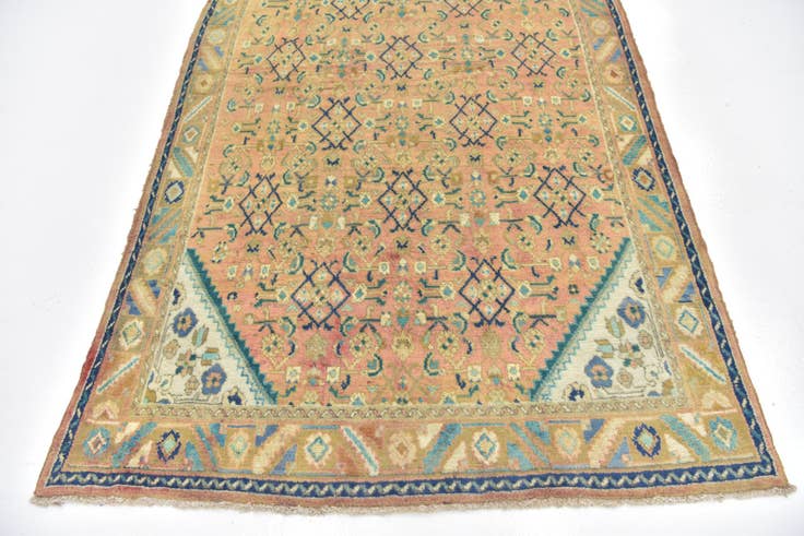 Detail image of 4' 9 x 9' 7 Hand Knotted Farahan Persian Wool Runner Rug