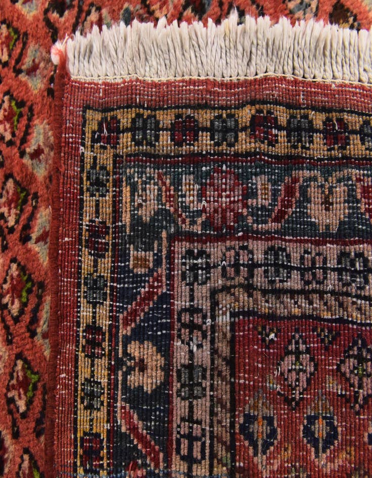 Detail image of 3' 9 x 10' Hand Knotted Farahan Persian Wool Runner Rug