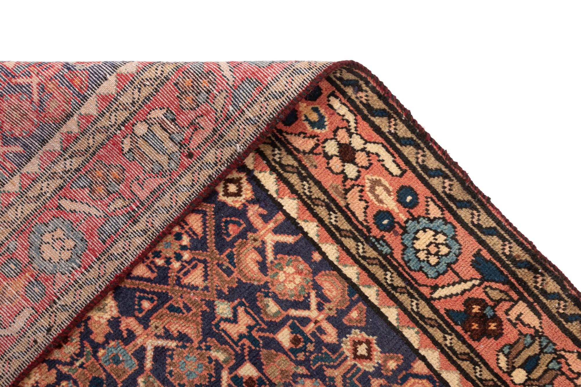 3' 7 x 9' 10 Hamedan Wool Runner Rug