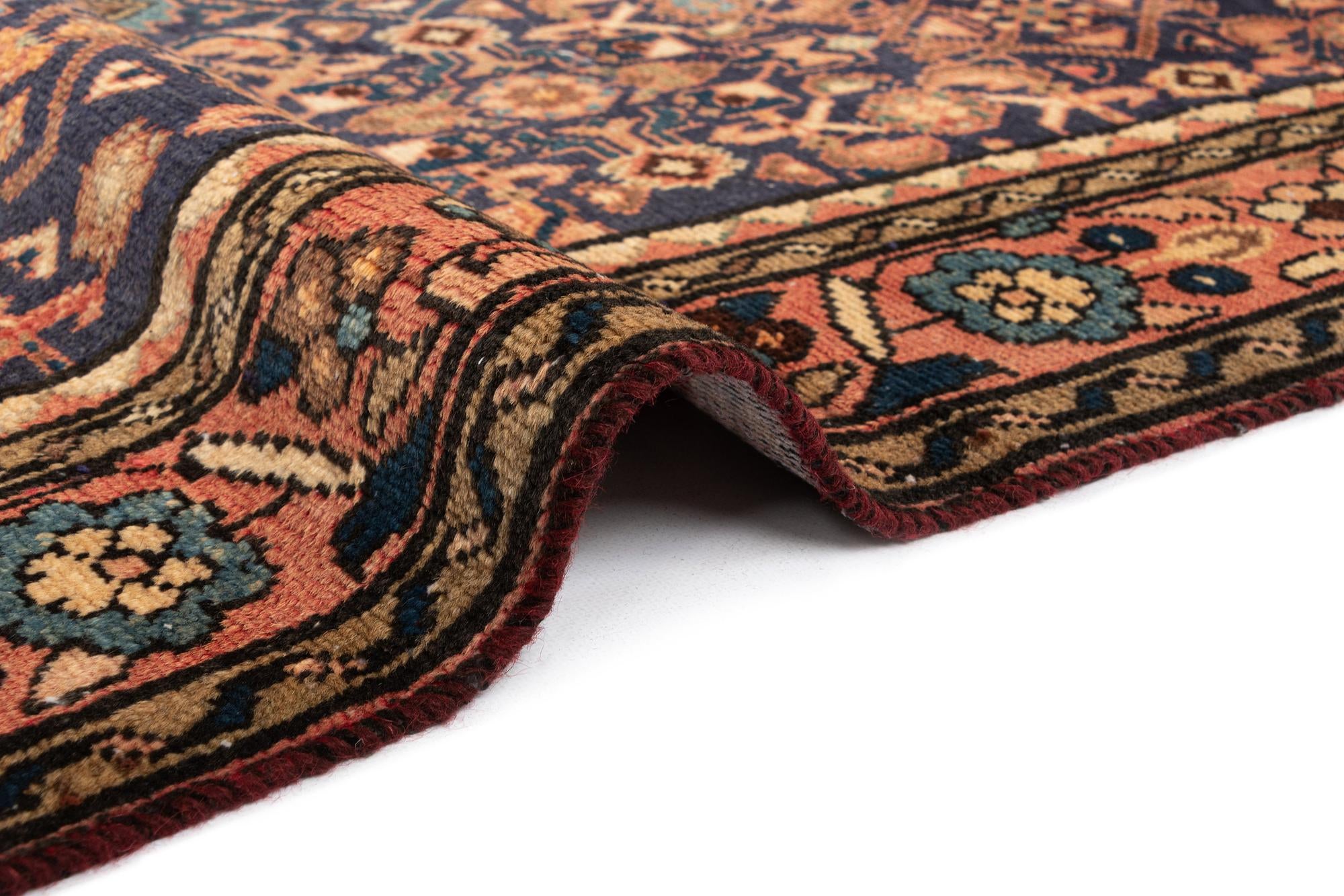 3' 7 x 9' 10 Hamedan Wool Runner Rug