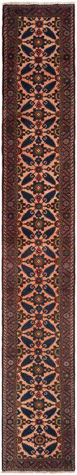 Detail image of 2' 3 x 15' 11 Hamedan Wool Runner Rug