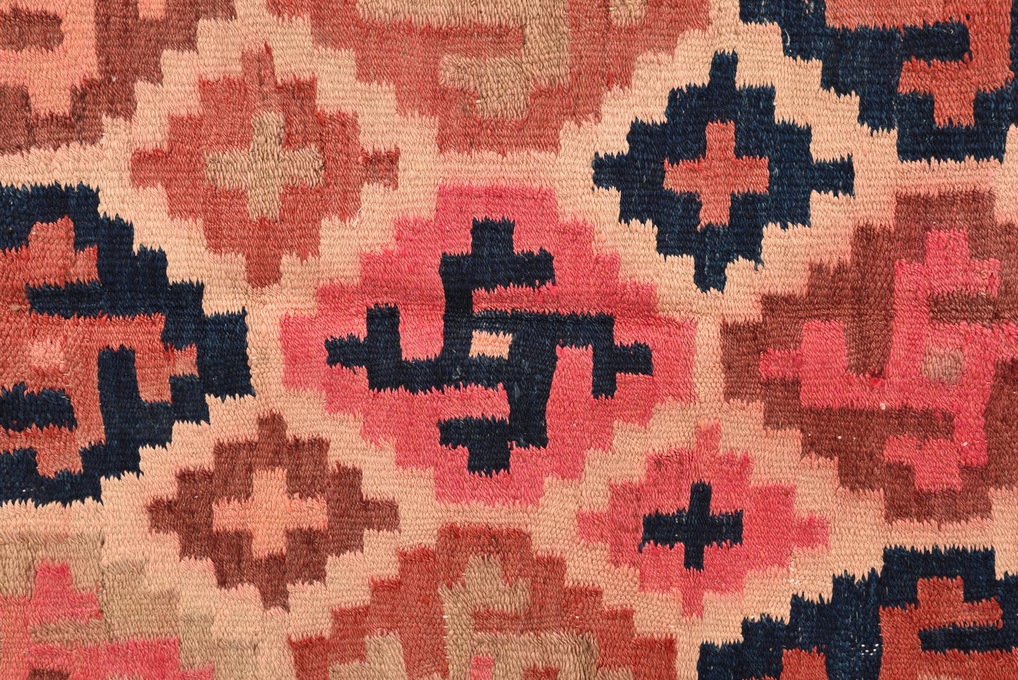 4' x 13' 2 Hand Woven Kilim Fars Wool Runner Rug
