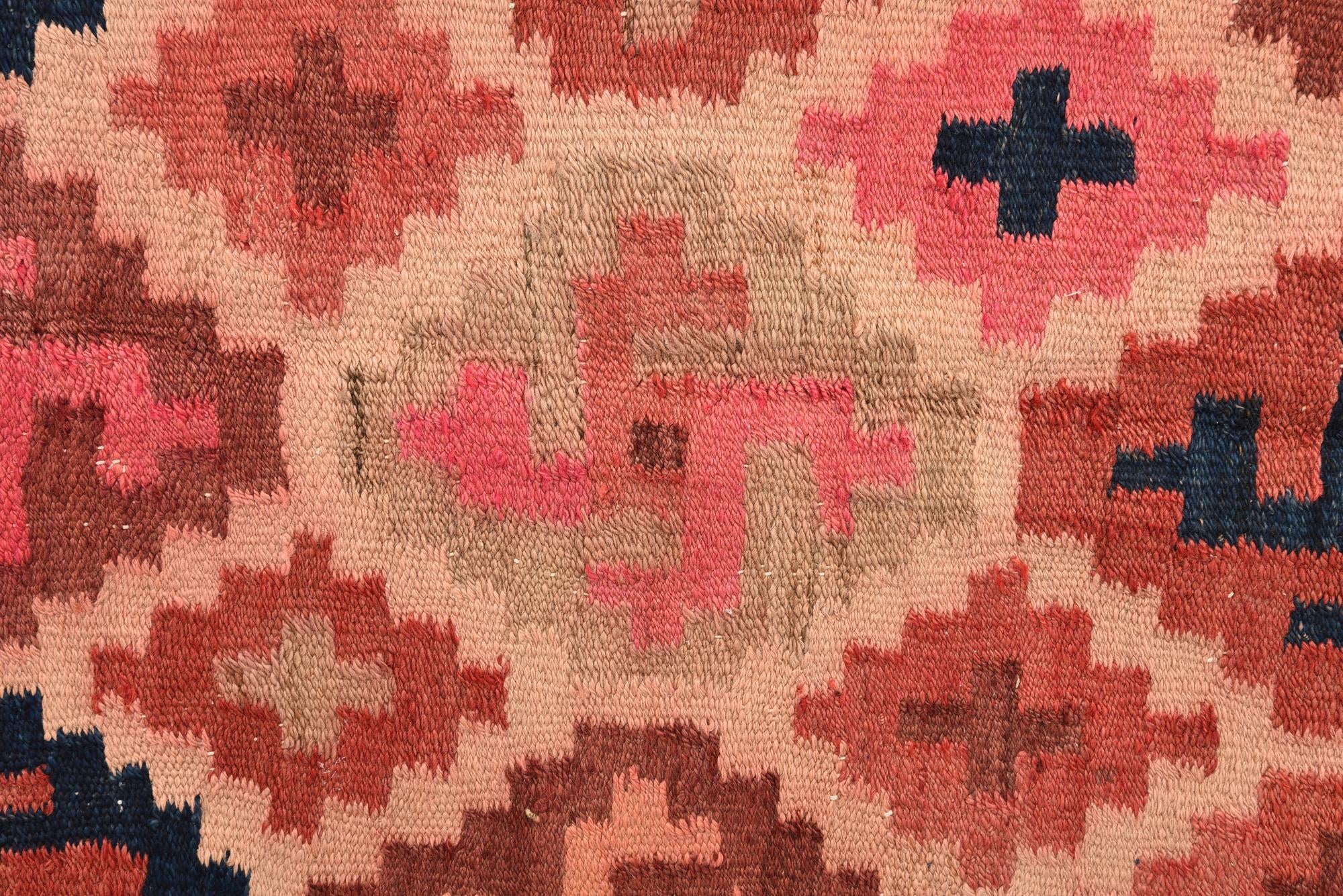4' x 13' 2 Hand Woven Kilim Fars Wool Runner Rug