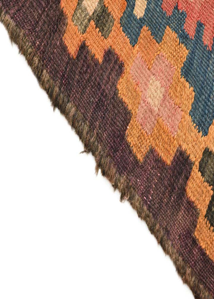 3' 9 x 7' 2 Hand Woven Kilim Fars Wool Runner Rug