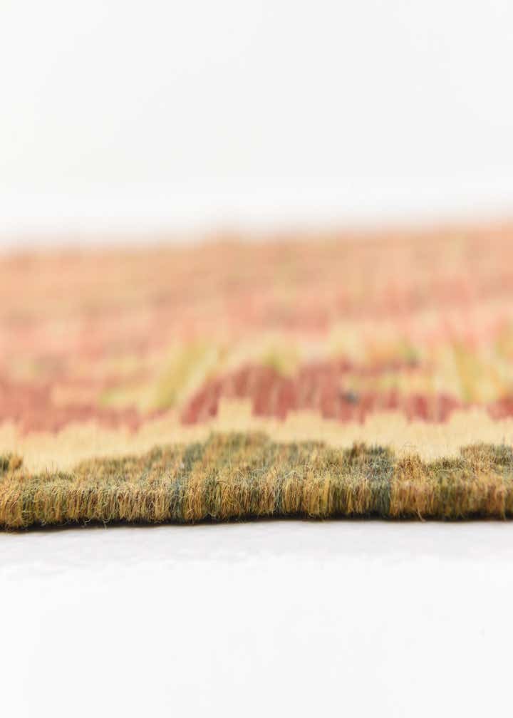 3' 2 x 6' 7 Hand Woven Kilim Maymana Wool Runner Rug