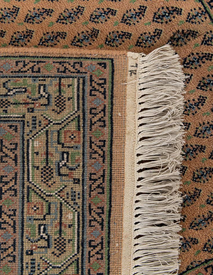 Detail image of 2' 4 x 4' 7  Hand Knotted Mir Wool Runner Rug