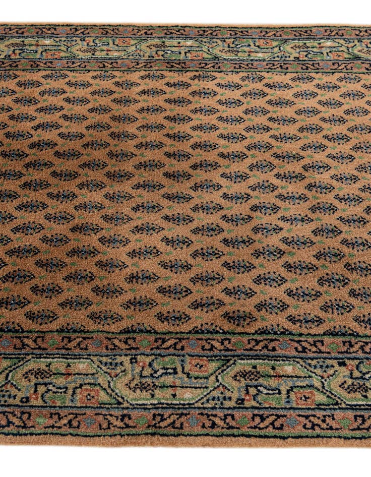 Detail image of 2' 4 x 4' 7  Hand Knotted Mir Wool Runner Rug