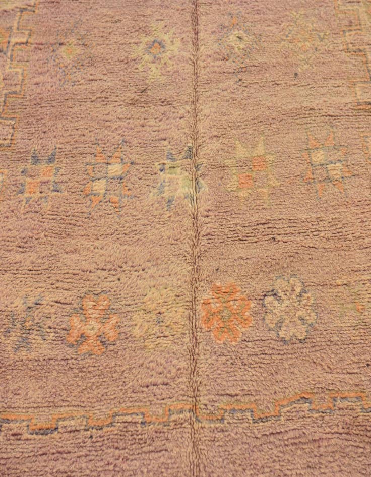 Detail image of 6' 2 x 13' 5  Hand Knotted Moroccan Wool Runner Rug