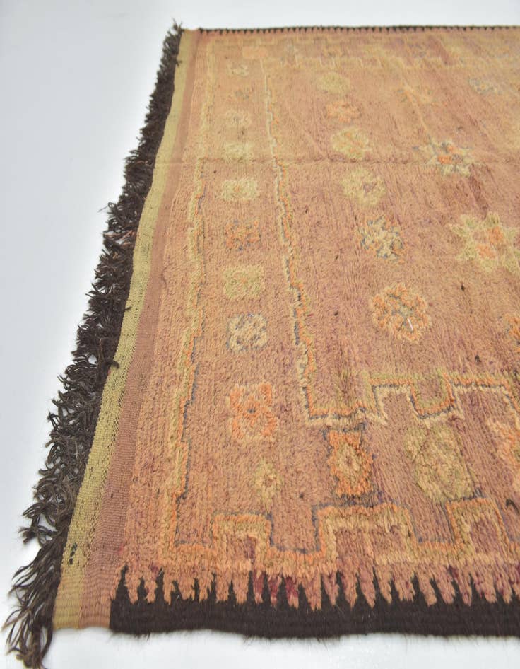 Detail image of 6' 2 x 13' 5  Hand Knotted Moroccan Wool Runner Rug