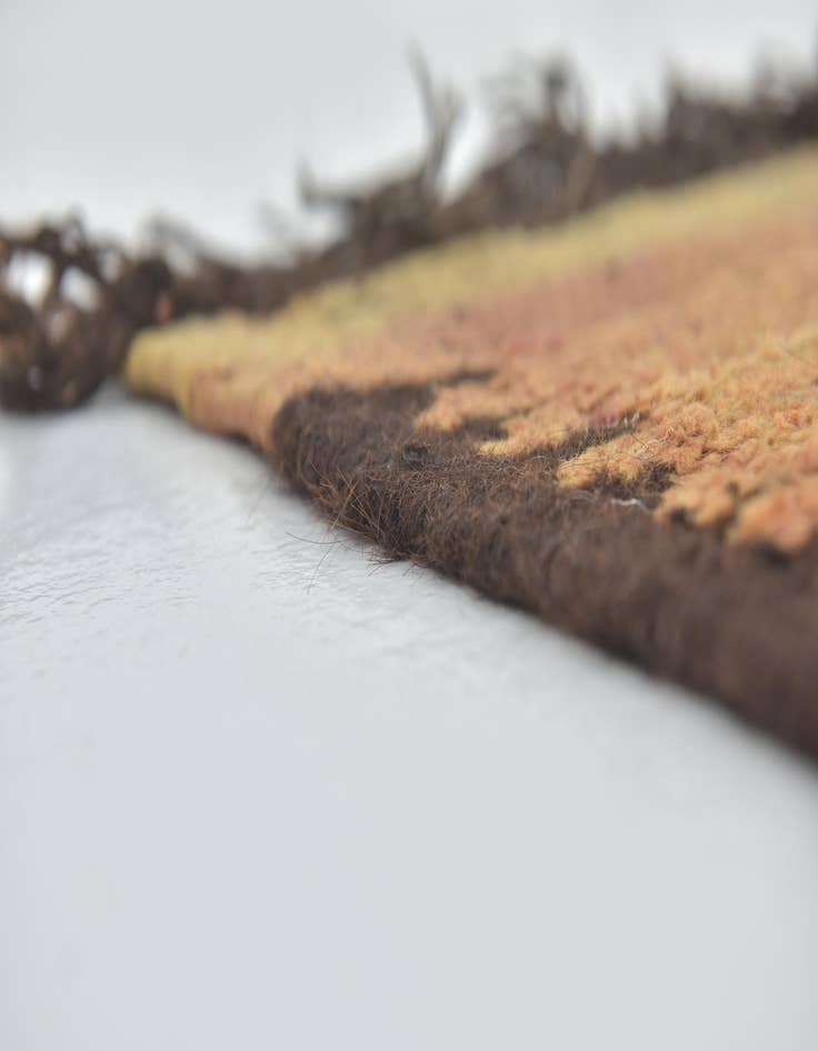 Detail image of 6' 2 x 13' 5  Hand Knotted Moroccan Wool Runner Rug