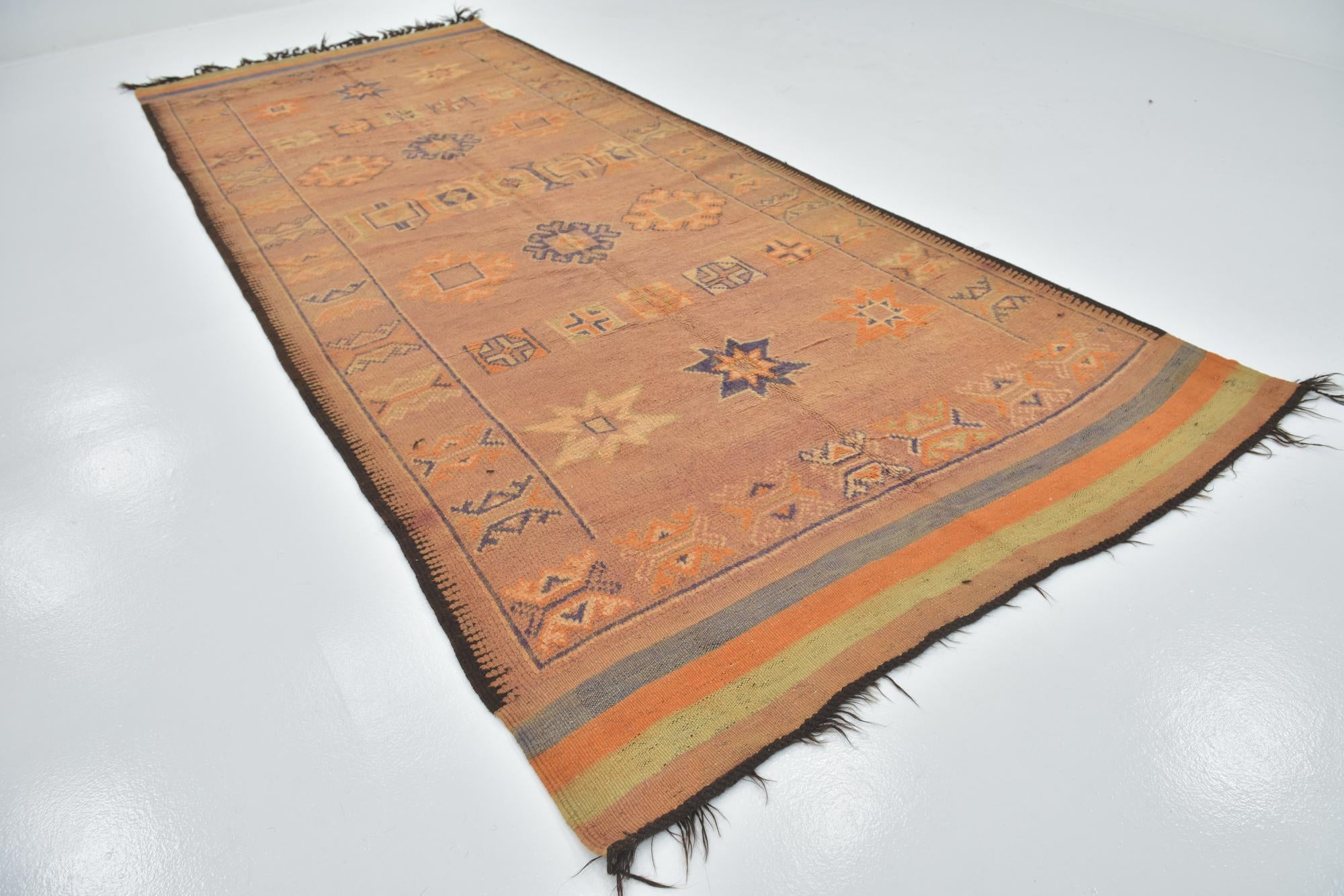 6' 3 x 15' 5 Hand Knotted Moroccan Wool Runner Rug