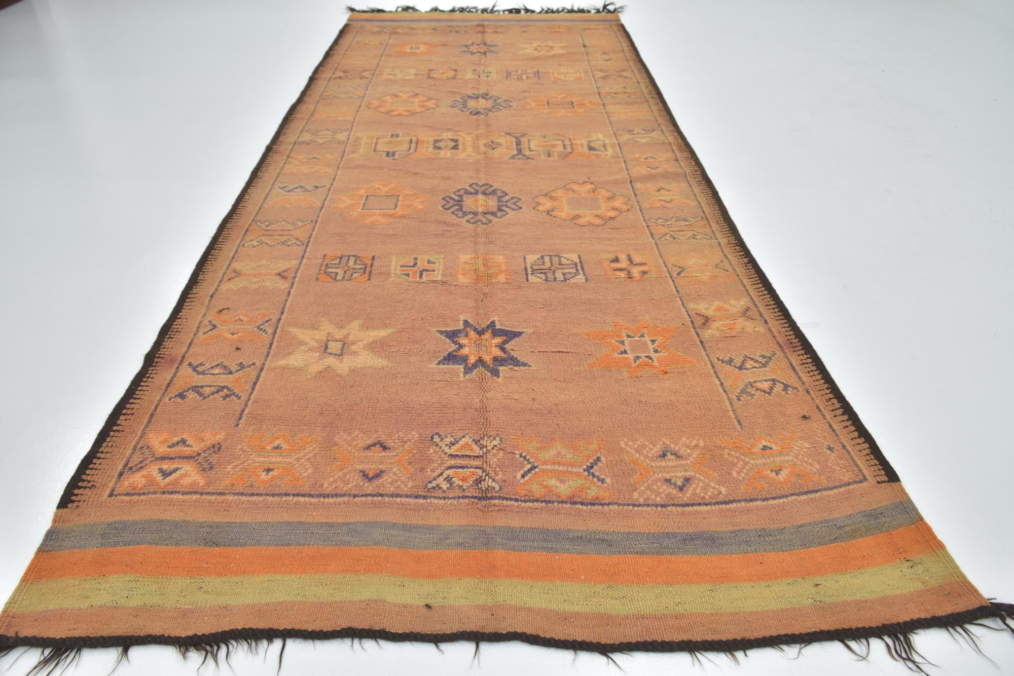 6' 3 x 15' 5 Hand Knotted Moroccan Wool Runner Rug