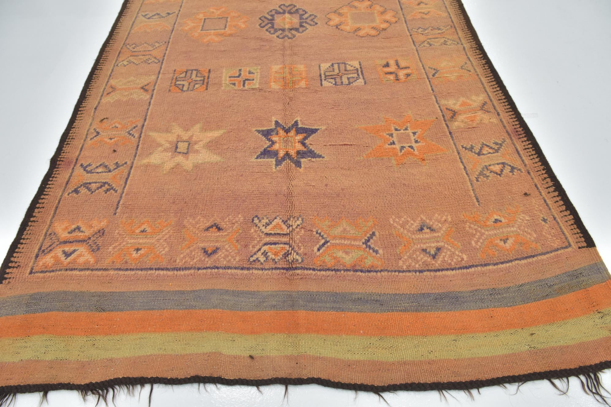 6' 3 x 15' 5 Hand Knotted Moroccan Wool Runner Rug