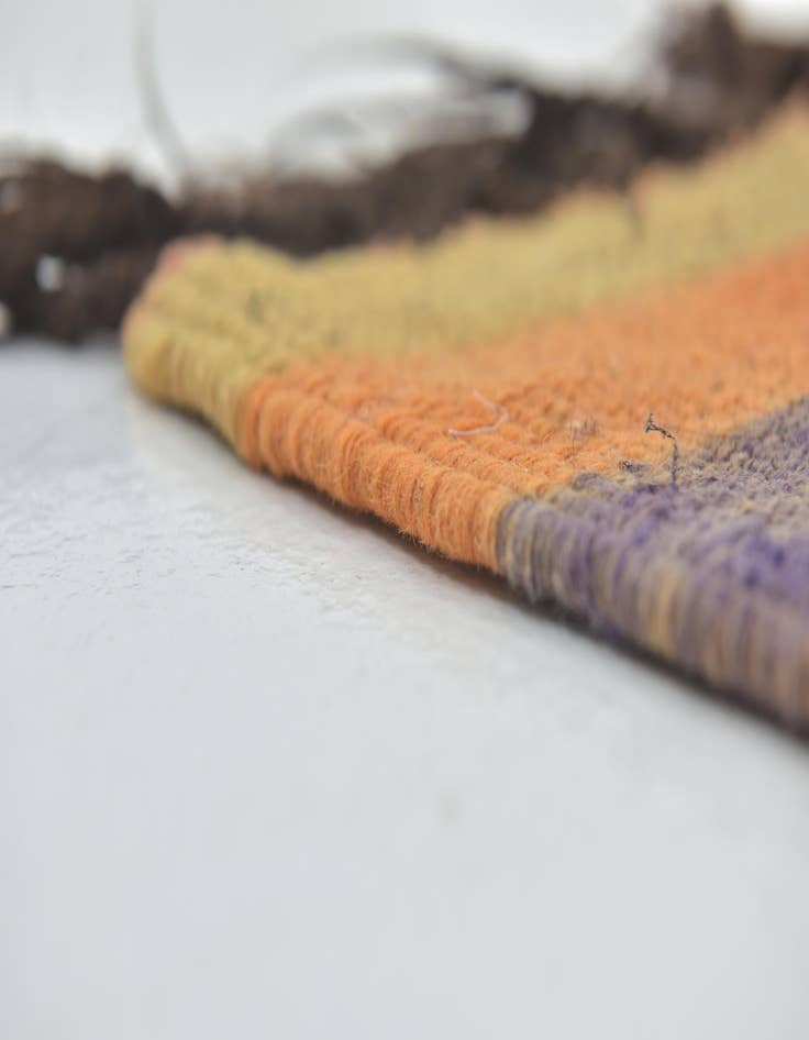 Detail image of 6' 3 x 15' 5 Hand Knotted Moroccan Wool Runner Rug