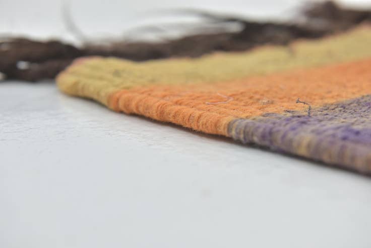 Detail image of 6' 3 x 15' 5 Hand Knotted Moroccan Wool Runner Rug