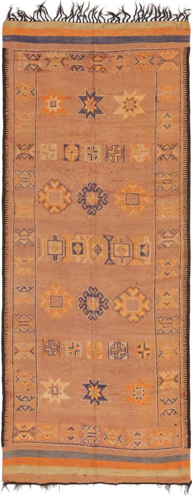 6' 3 x 15' 5 Hand Knotted Moroccan Wool Runner Rug