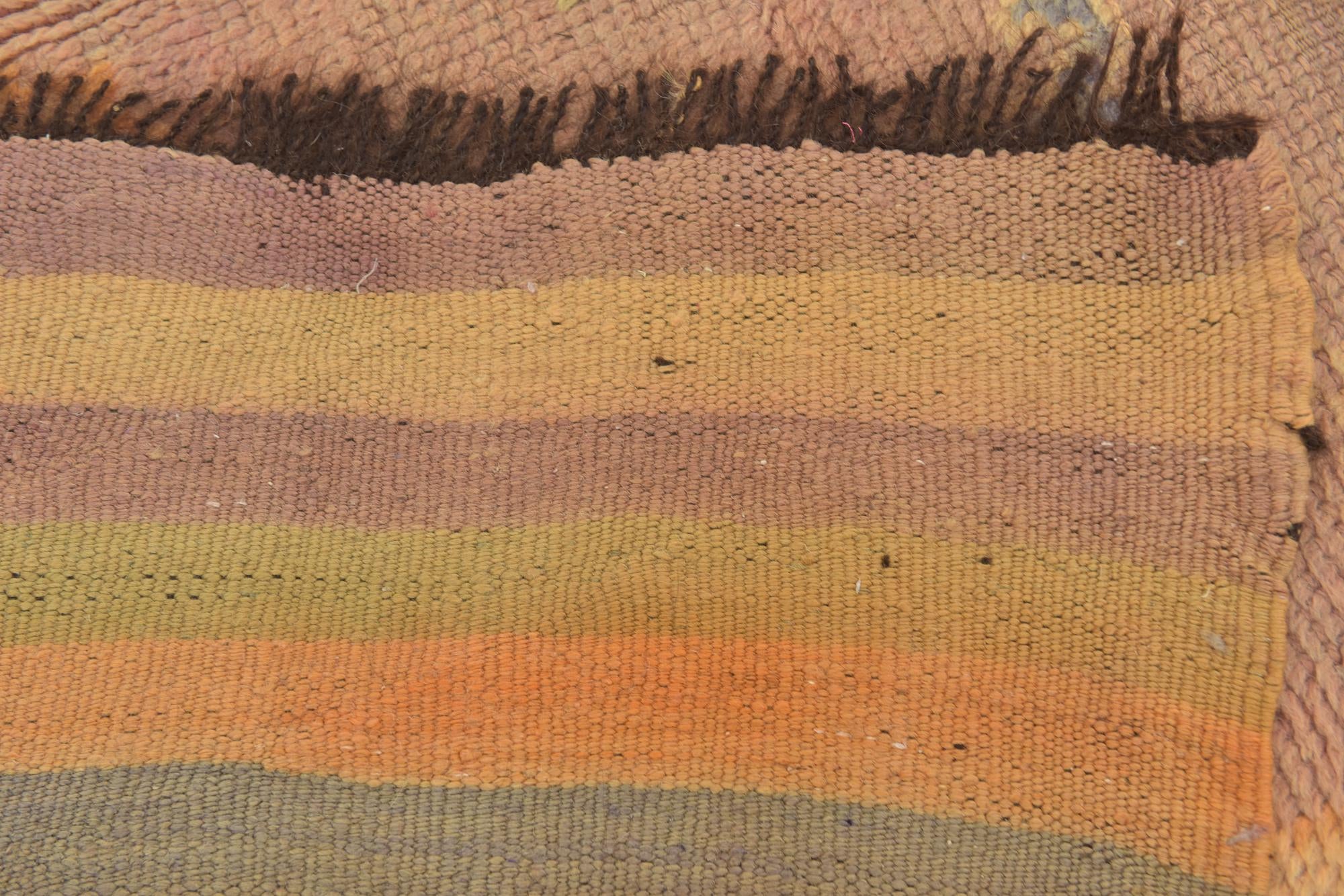 6' x 13' 9 Hand Knotted Moroccan Wool Runner Rug