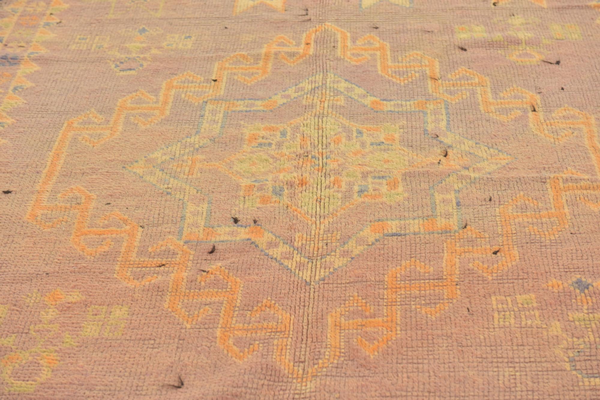 6' x 13' 9 Hand Knotted Moroccan Wool Runner Rug